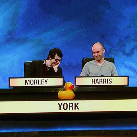 Yellow duck's big cuz does University Challenge - for York.
